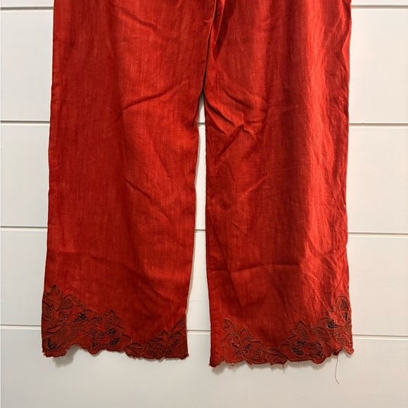 By Anthropologie Embroidered Pants size 6 - Picture 12 of 13